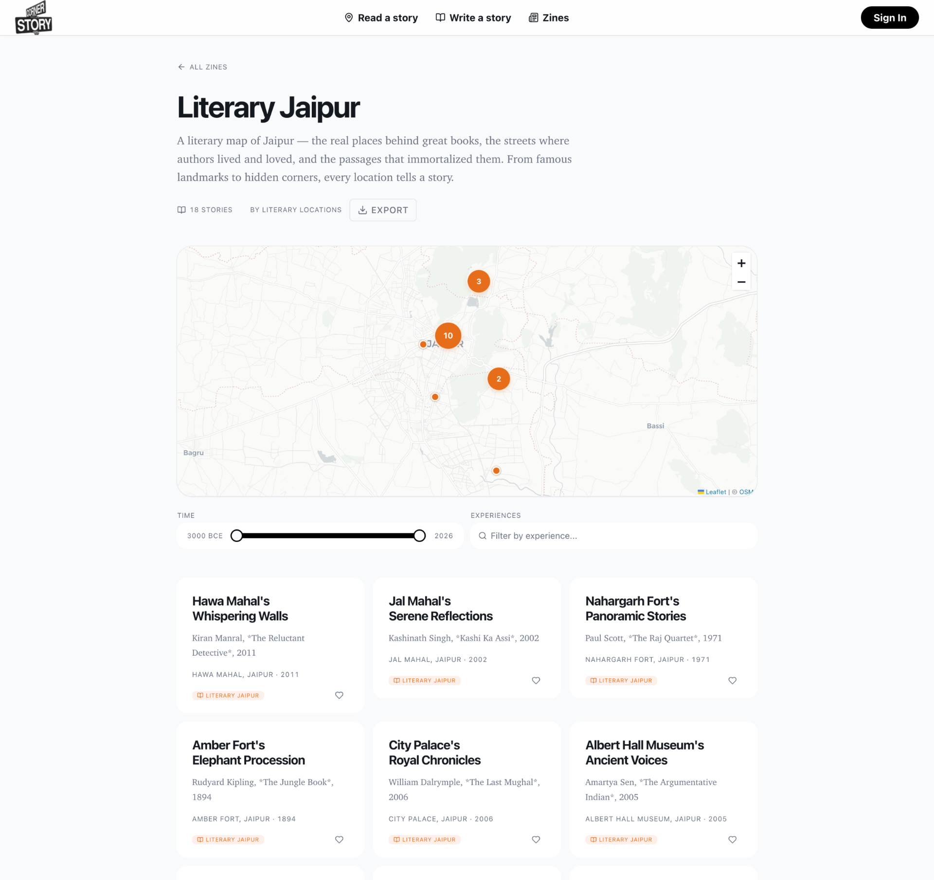 Literary Jaipur zine — a literary map of Jaipur