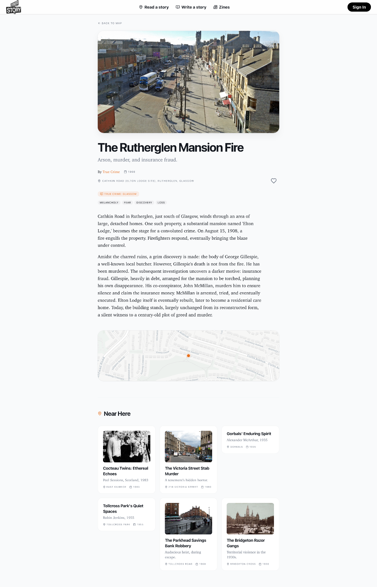 The Rutherglen Mansion Fire — a True Crime: Glasgow story page
